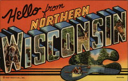 Hello from Northern Wisconsin Postcard Postcard