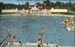 Hoyt Pool Milwaukee, WI Postcard Postcard