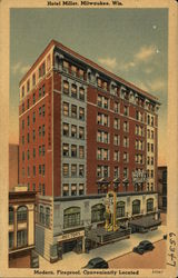 Hotel Miller Milwaukee, WI Postcard Postcard