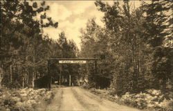 Camp Nicolet for Girls, Nicolet National Forest Eagle River, WI Postcard Postcard