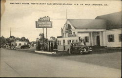 Halfway House, Restaurant and Service Station Postcard