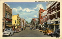 Main Street Looking North Postcard