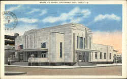 Santa Fe Depot Oklahoma City, OK Postcard Postcard