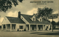 Greyhound Post House Effingham, IL Postcard Postcard