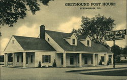 Greyhound Post House - "The Heart of the Nation" Effingham, IL Postcard Postcard