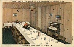 Younker's Pine Room - 51 E Chicago Avenue Illinois Postcard Postcard