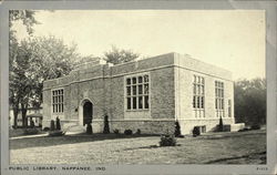 Public Library and Grounds Nappanee, IN Postcard Postcard