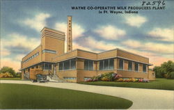 Wayne Co-operative Milk Producers Plant Fort Wayne, IN Postcard Postcard