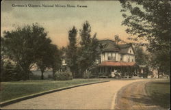 Governor's Quarters, National Military Home, Kansas Postcard Postcard