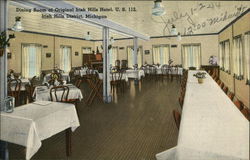 Original Irish Hills Hotel - Dining Room Michigan Postcard Postcard