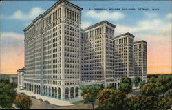 General Motors Building Detroit, MI Postcard Postcard