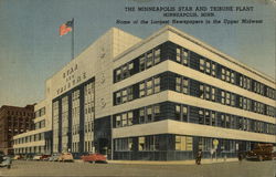 The Minneapolis Star and Tribune Plant Minnesota Postcard Postcard