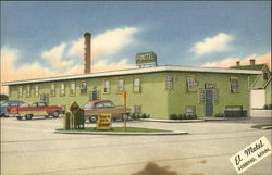 El Motel Court Postcard