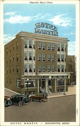 Hotel Martin - Opposite the Mayo Clinic Rochester, MN Postcard Postcard