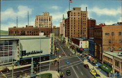 Monroe Avenue, Looking West from Division Avenue Grand Rapids, MI Postcard Postcard