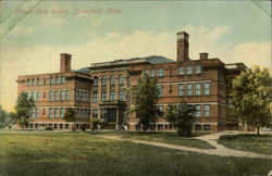 Forest Park School Springfield, MA Postcard Postcard