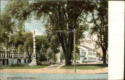 Court Square Springfield, MA Postcard Postcard