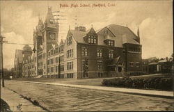 Public High School Hartford, CT Postcard Postcard