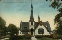 Calvary Baptist Church Westerly, RI Postcard Postcard