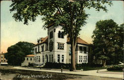 Library Westerly, RI Postcard Postcard