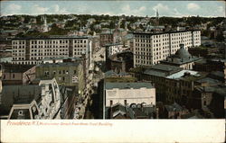 Westminster Street from Union Trust Building Providence, RI Postcard Postcard