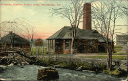 Pumping Station, Hunts Mills Postcard