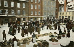 Market Scene Postcard