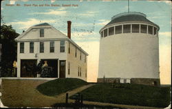 Stand Pipe and Fire Station, Summit Park Postcard