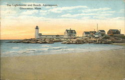 The Lighthouse and Beach, Annisquam Postcard