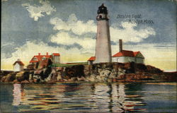 Boston Light Postcard