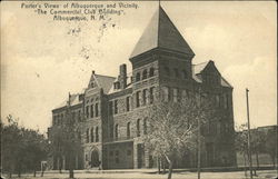 Commercial Club Building Albuquerque, NM Postcard Postcard