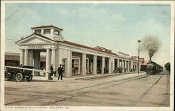 Santa Fe RR Station Postcard