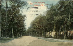 Lake Drive and the Laurel in the Pines Postcard