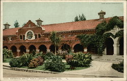 Smiley Public Library - Entrance Postcard