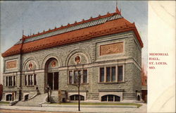 Street View of Memorial Hall Postcard