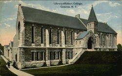 Hobart College - Library Geneva, NY Postcard Postcard