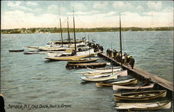 Old Dock, Bull's Grove Seneca, NY Postcard Postcard