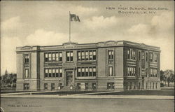 New High School Building Postcard