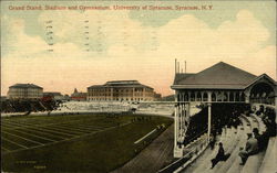 Grand Stand, Stadium and Gymnasium, University of Syracuse New York Postcard Postcard