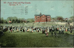 Frazer School and Play Grounds Syracuse, NY Postcard Postcard