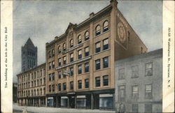 The Building at the Left is the City Hall Syracuse, NY Postcard Postcard