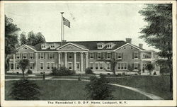 The Remodeled I.O.OF. Home Lockport, NY Postcard Postcard