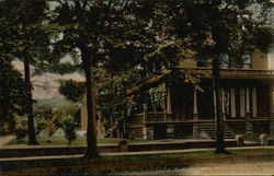 Brown Cottage Residence of Mrs. Mary J. Holmes Postcard