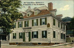 Old Vernon House, Headquarters of General Rochambeau Newport, RI Postcard Postcard