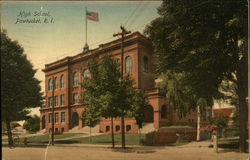 High School Pawtucket, RI Postcard Postcard