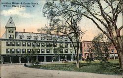 Junction House and Gates Block Postcard