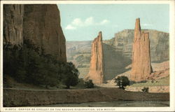 Canyon de Chelley on the Navajo Reservation New Mexico Postcard Postcard