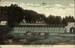 Waterfalls, Autauga Creek Prattville, AL Postcard Postcard