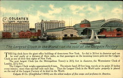 The Colgate Factory Clock Postcard