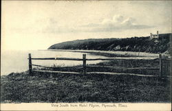 View South From Hotel Pilgrim Plymouth, MA Postcard Postcard